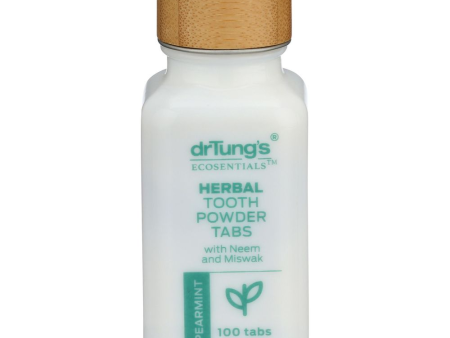 Dr. tungs - spearmint herbal tooth powder tabs, 100 tabs Online Sale