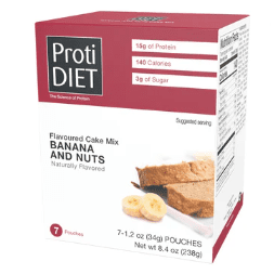 Proti diet - protein cake mix : banana and nuts (7 packets  34g) Supply