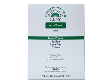 Argile clay - clay green illite superfine 77 microns - 300g For Sale