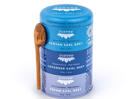 Justea - earl grey trio tin 102 g Sale